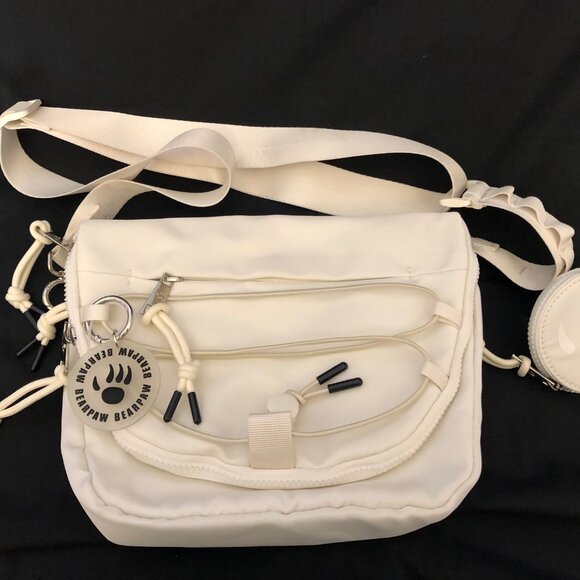 Bearpaw Unisex Convertible Sporty Crossbody & Sling Backpack, White - Picture 1 of 10